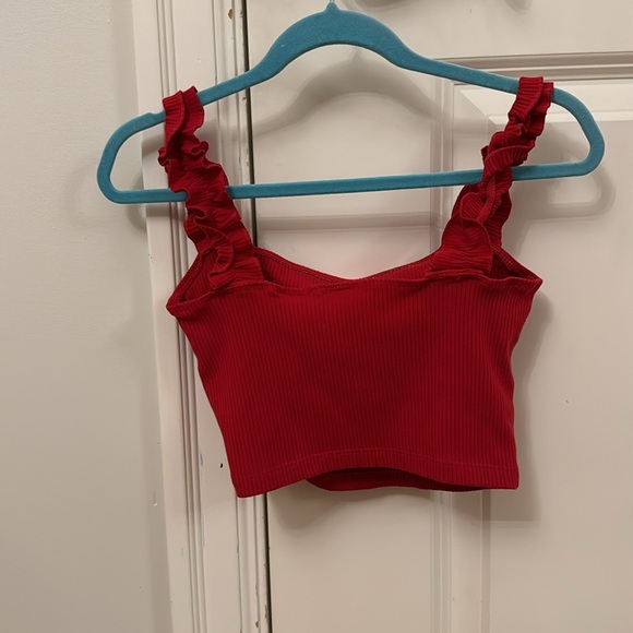Aritzia crop top, red, XXS - Picture 2 of 3